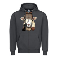 Smoke Detective Sheep Lamb Spy Investigator Farmer Sheep Lover 53 Zipper Hoodie - ArtMosaic