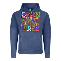 Vintage Denim boy grandma Vintage Hoodie - CowhideDigitalArt
