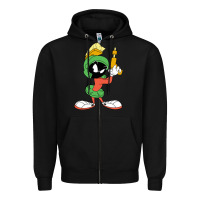 Black marvin the martian looney Zipper Hoodie - ArtMosaic