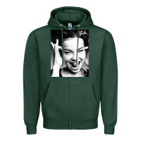 Sports Green my name is bjork [tw] Zipper Hoodie - ArtMosaic