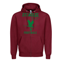 Burgundy steagles football est 1943 phil phit combine team pullover hoodie Zipper Hoodie - ArtMosaic