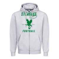 Heather Grey steagles football est 1943 phil phit combine team pullover hoodie Zipper Hoodie - ArtMosaic