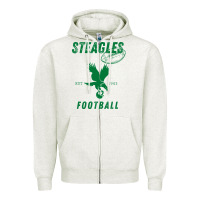 Oatmeal Heather steagles football est 1943 phil phit combine team pullover hoodie Zipper Hoodie - ArtMosaic