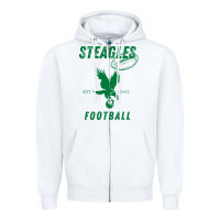 White steagles football est 1943 phil phit combine team pullover hoodie Zipper Hoodie - ArtMosaic