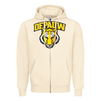 Sandshell depauw clubs Zipper Hoodie - ArtMosaic
