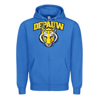 True Royal depauw clubs Zipper Hoodie - ArtMosaic