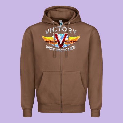 Victory Motorcycles Zipper Hoodie Designed By Artmosaic