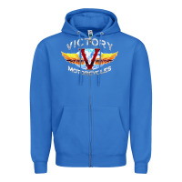 True Royal Victory Motorcycles Zipper Hoodie - ArtMosaic