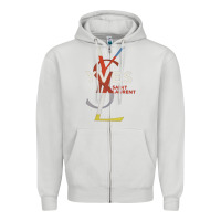 Dove Grey yvessaintlaurent Zipper Hoodie - ArtMosaic