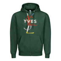 Sports Green yvessaintlaurent Zipper Hoodie - ArtMosaic