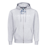 Heather Grey Crownline Boats Zipper Hoodie - ArtMosaic