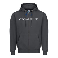 Smoke Crownline Boats Zipper Hoodie - ArtMosaic