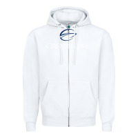 White Crownline Boats Zipper Hoodie - ArtMosaic
