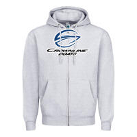 Heather Grey Crownline Boats Zipper Hoodie - ArtMosaic