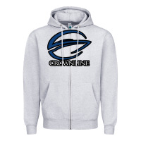 Heather Grey Crownline Boats Zipper Hoodie - ArtMosaic