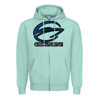 Seafoam Crownline Boats Zipper Hoodie - ArtMosaic
