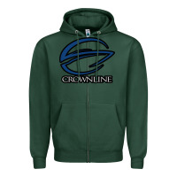 Sports Green Crownline Boats Zipper Hoodie - ArtMosaic
