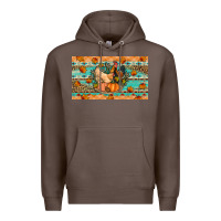 Coffee Fall coop animals pumpkin Premium Hoodie - Artiststas
