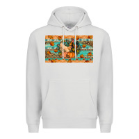 Dove Grey Fall coop animals pumpkin Premium Hoodie - Artiststas