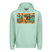 Seafoam Fall coop animals pumpkin Premium Hoodie - Artiststas