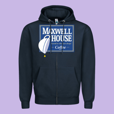 Maxwell House Zipper Hoodie Designed By Artmosaic