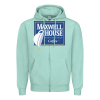 Seafoam maxwell house Zipper Hoodie - ArtMosaic