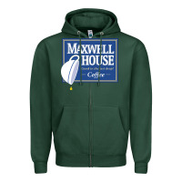 Sports Green maxwell house Zipper Hoodie - ArtMosaic
