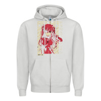 Dove Grey asuka evangelion Zipper Hoodie - ArtMosaic