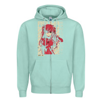 Seafoam asuka evangelion Zipper Hoodie - ArtMosaic