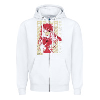 White asuka evangelion Zipper Hoodie - ArtMosaic