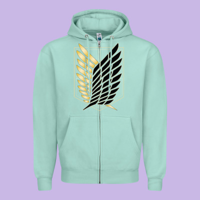 Shingekis No Kyojinn Zipper Hoodie Designed By Artmosaic
