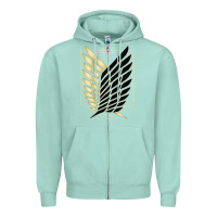 Seafoam Shingekis no kyojinn Zipper Hoodie - ArtMosaic
