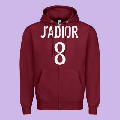 J’adior 8 Zipper Hoodie Designed By Artmosaic