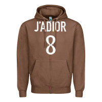 Chestnut j’adior 8 Zipper Hoodie - ArtMosaic