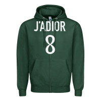 Sports Green j’adior 8 Zipper Hoodie - ArtMosaic