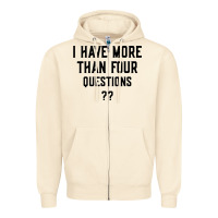 Sandshell i have more than four questions Zipper Hoodie - ArtMosaic