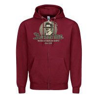 Burgundy danceteria nyc 1979, danceteria Zipper Hoodie - ArtMosaic