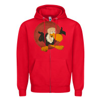 Red beaky buzzard 1 Zipper Hoodie - ArtMosaic
