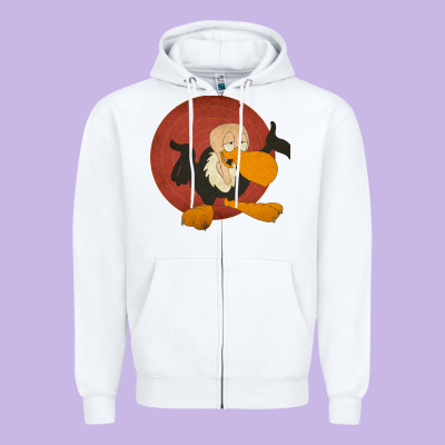 Beaky Buzzard 1 Zipper Hoodie Designed By Artmosaic