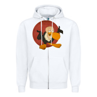 White beaky buzzard 1 Zipper Hoodie - ArtMosaic