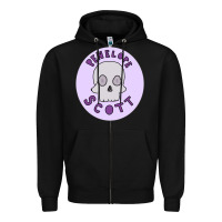 Black Penelope Scott Skeleton Zipper Hoodie - ArtMosaic