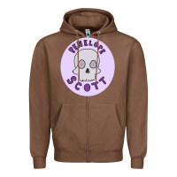 Chestnut Penelope Scott Skeleton Zipper Hoodie - ArtMosaic