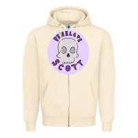 Sandshell Penelope Scott Skeleton Zipper Hoodie - ArtMosaic
