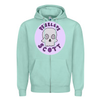 Seafoam Penelope Scott Skeleton Zipper Hoodie - ArtMosaic