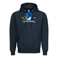 Navy springfield thunderbirds Zipper Hoodie - ArtMosaic