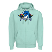 Seafoam springfield thunderbirds Zipper Hoodie - ArtMosaic