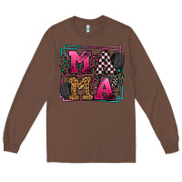 Chestnut Racing leopard frame mama Mother's Day Long Sleeve Tee - LillyAllenDesigns