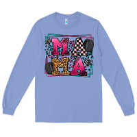 Colony Blue Racing leopard frame mama Mother's Day Long Sleeve Tee - LillyAllenDesigns