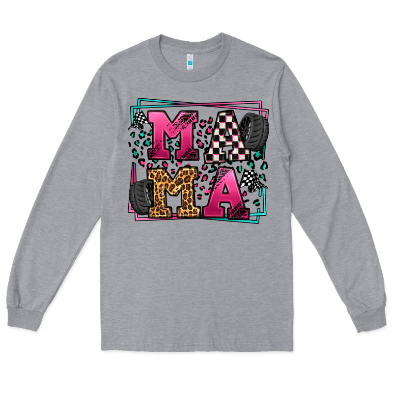 Racing Leopard Frame Mama Mother's Day Long Sleeve Tee by LillyAllenDesigns | Teevron