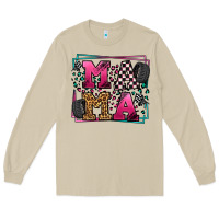 Mushroom Racing leopard frame mama Mother's Day Long Sleeve Tee - LillyAllenDesigns